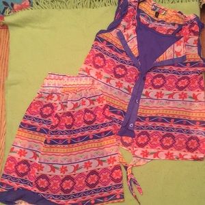 Tank Top, Skirt and Cami set